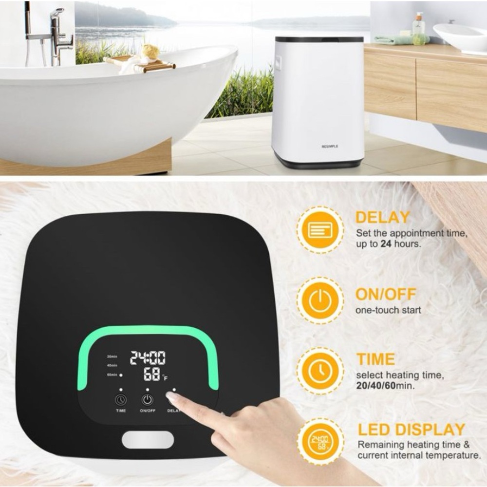 Resimple White and Black Air Purifier - Picture 4 of 6